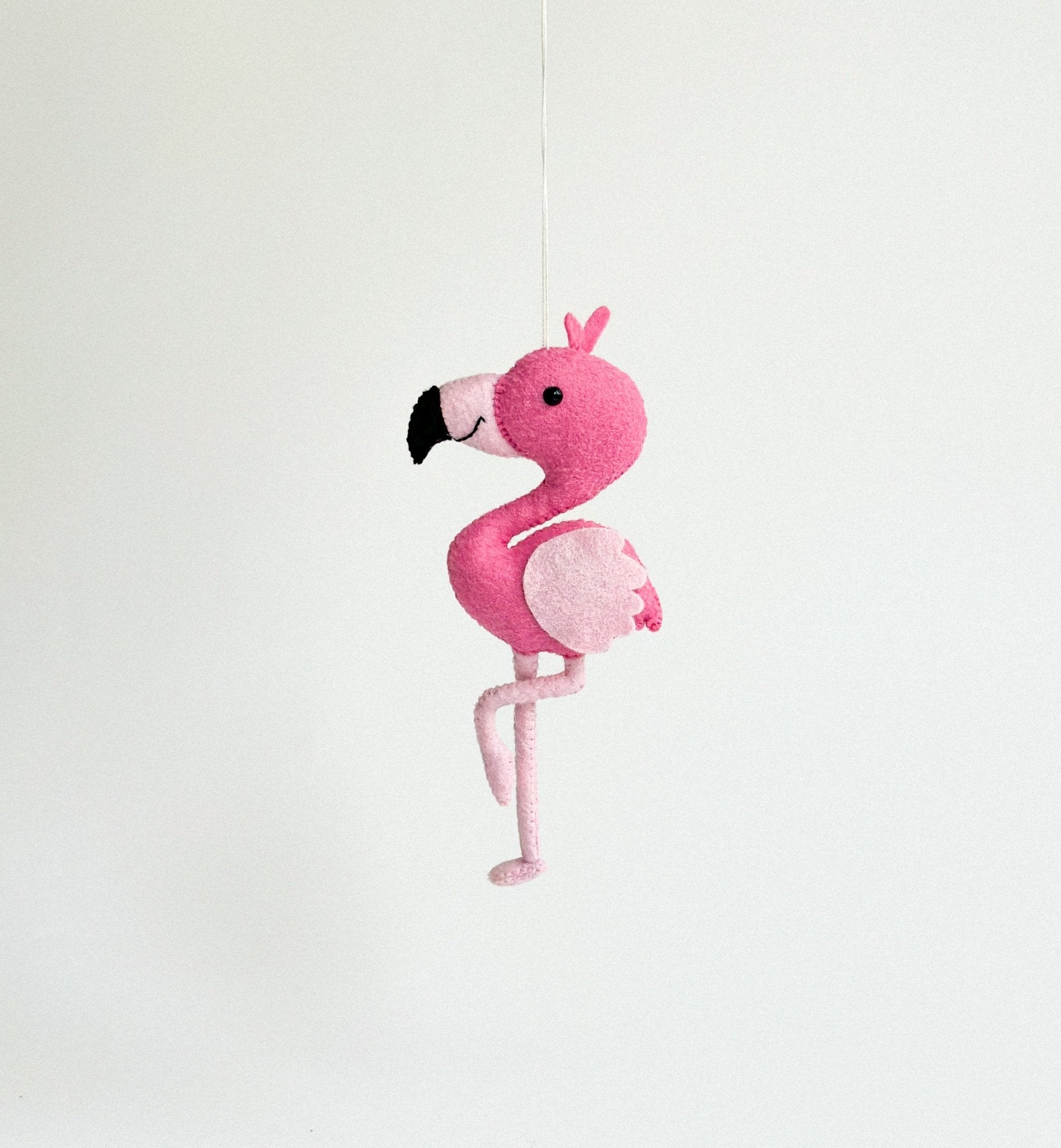 Felt Flamingo Ornament - WoollyFox